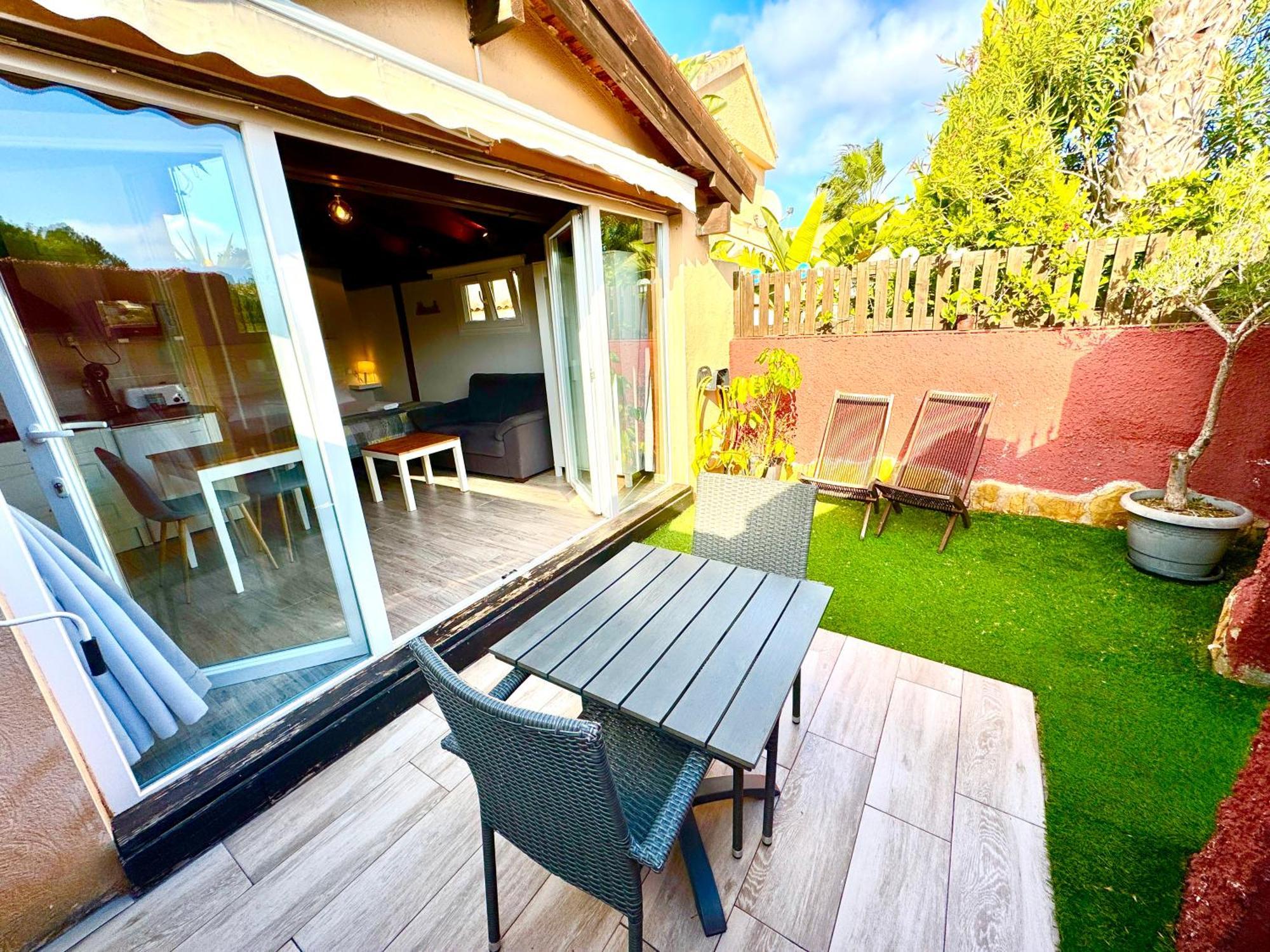 3 Casita-Estudio Con Jardin En La Playa Puerto Marino Buitenkant foto