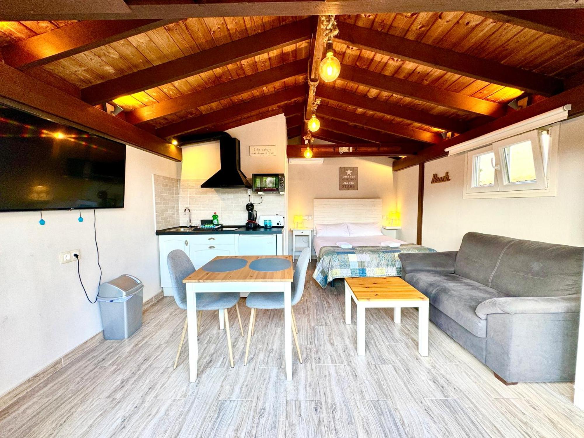 3 Casita-Estudio Con Jardin En La Playa Puerto Marino Buitenkant foto