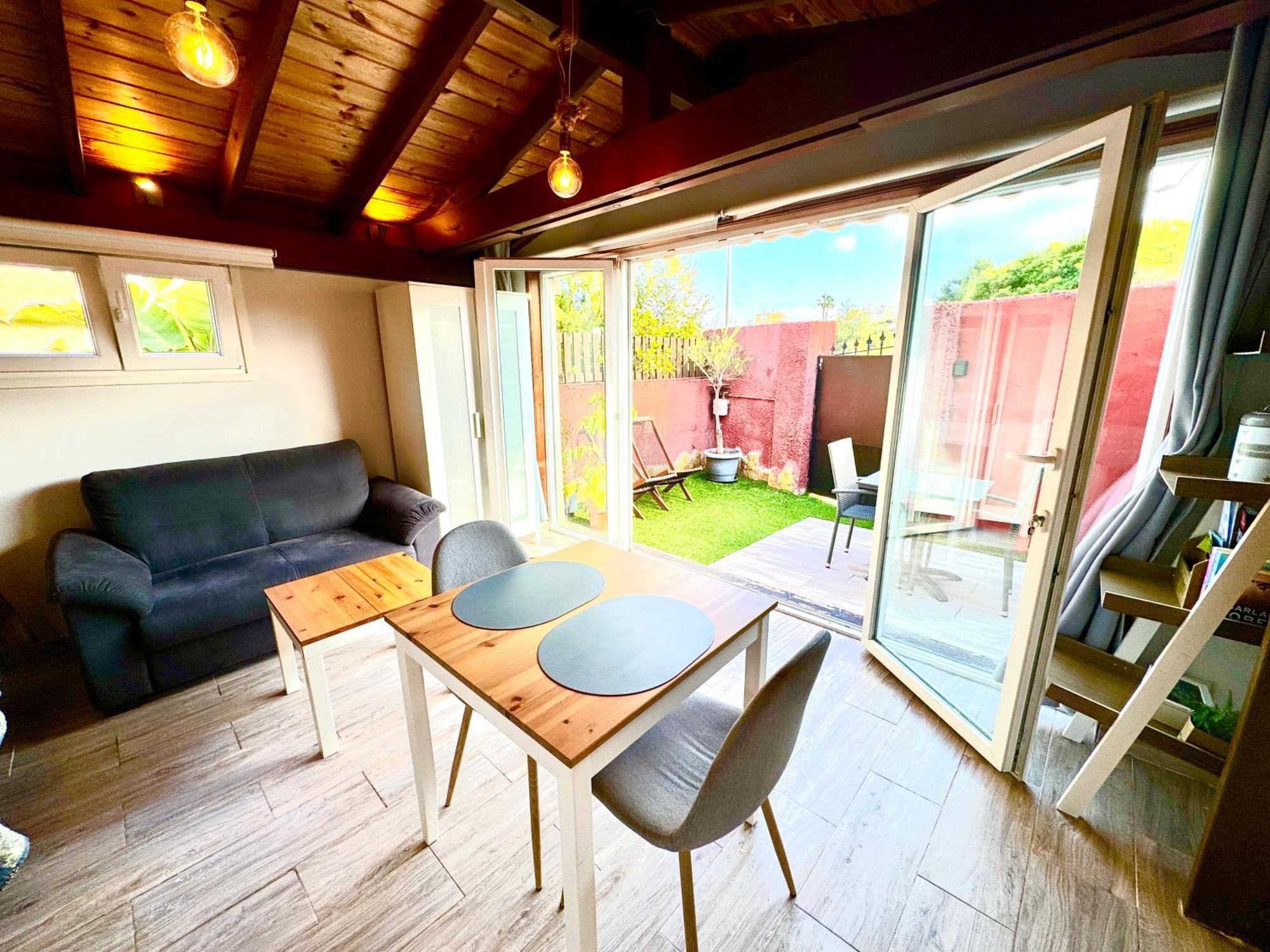 3 Casita-Estudio Con Jardin En La Playa Puerto Marino Buitenkant foto
