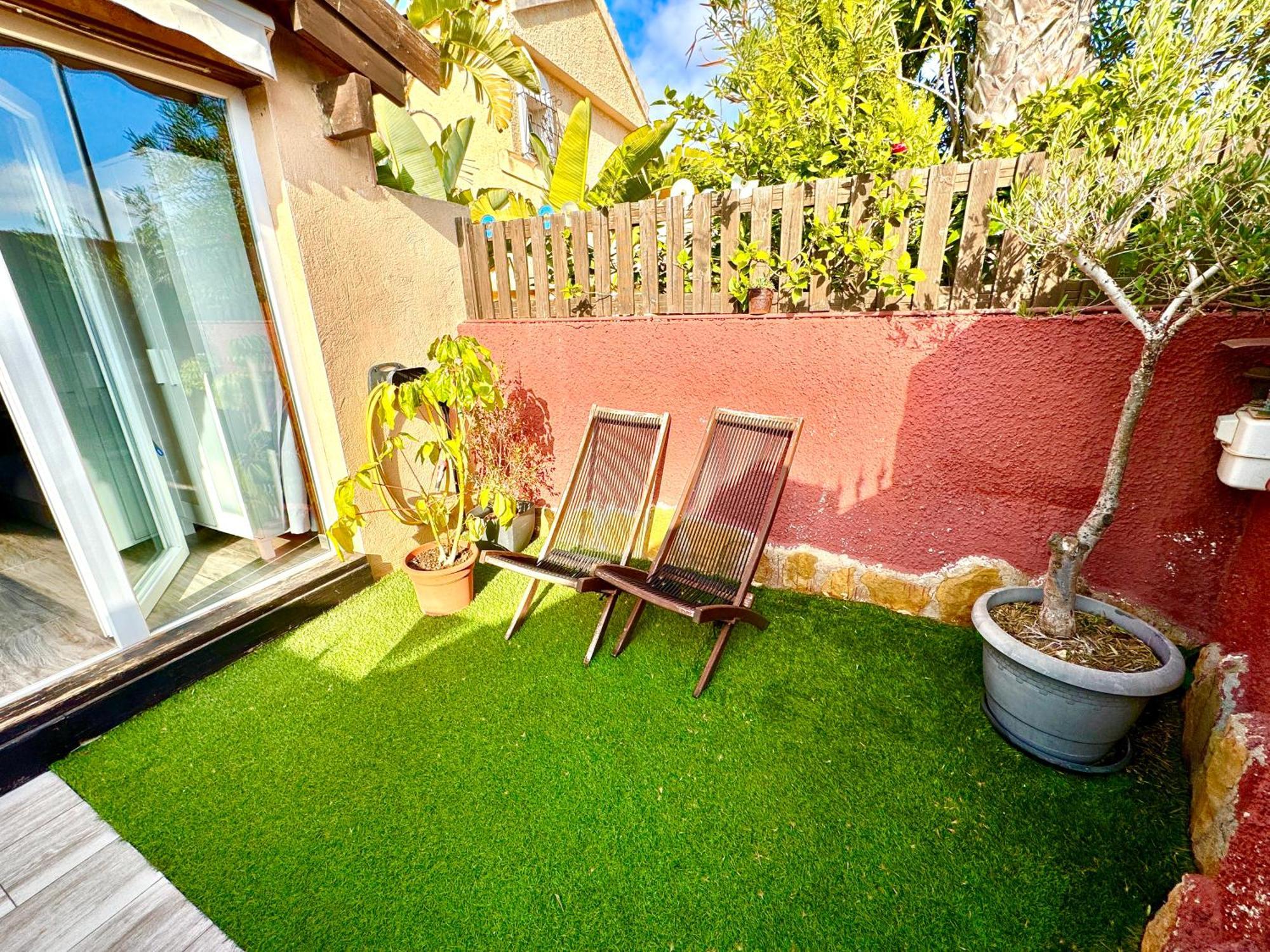 3 Casita-Estudio Con Jardin En La Playa Puerto Marino Buitenkant foto